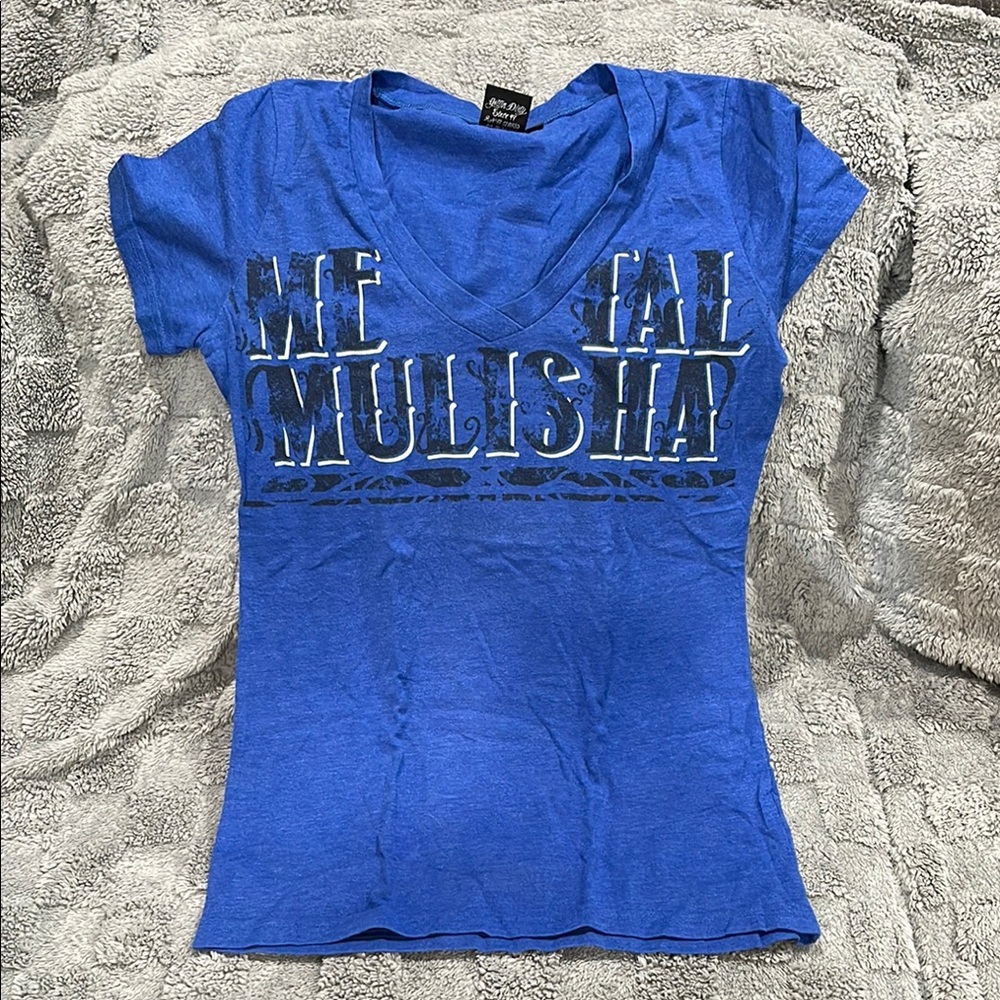 Metal Mulisha Fitted Blue Short Sleeve Tee